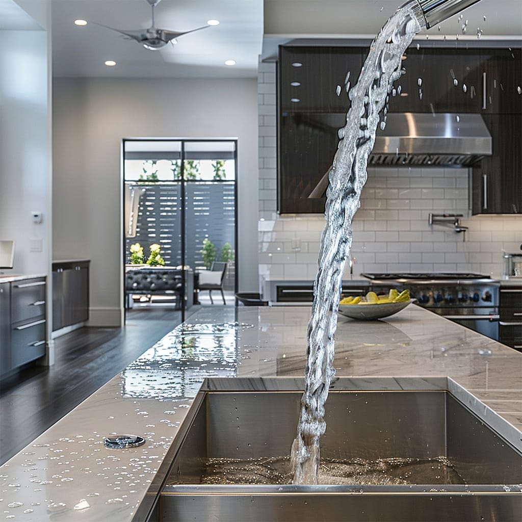 Waterontharder die zacht water uit de kraan levert voor een kalkvrij en gezond huishouden